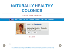 Tablet Screenshot of naturallyhealthycolon.co.uk